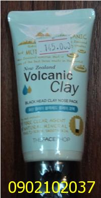 Gel lột mụn đầu đen Volcanic Clay Black Head Clay Nose Pack TheFaceShop