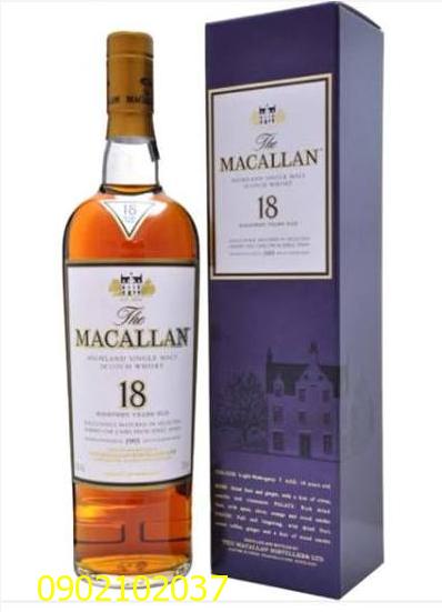 Rượu Macallan 18 năm - hàng xịn, chính hiệu 100%